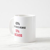 Mug Infirmière inscrite Badass (Devant gauche)