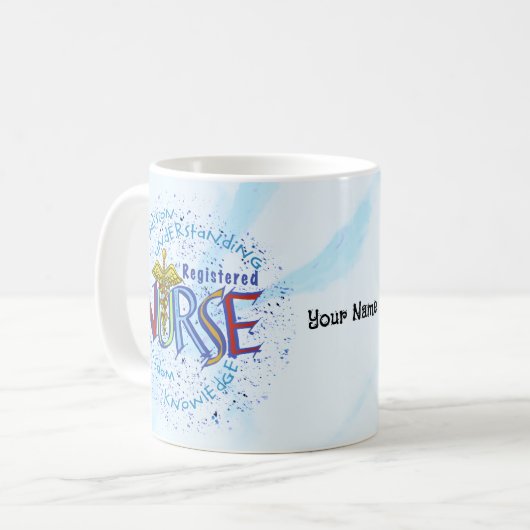 Mug Infirmière inscrite Motto (Devant gauche)