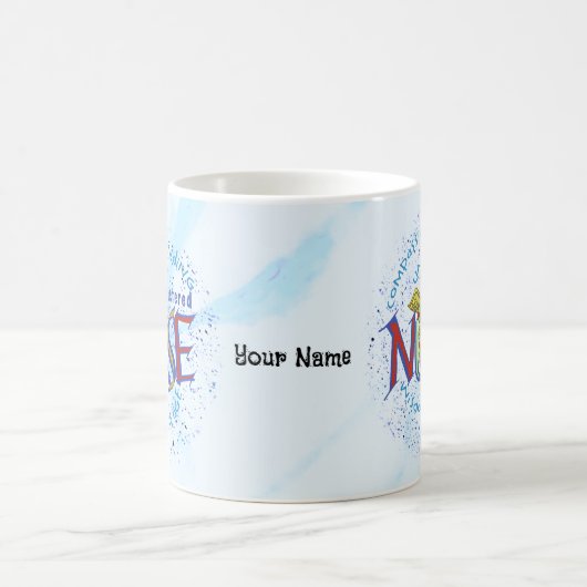 Mug Infirmière inscrite Motto (Centre)