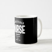 Mug Infirmière inscrite Titre du poste Cadeau (Devant droit)