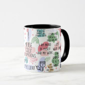 Mug Infirmière inspirante Affirmations quotidiennes (Devant droit)