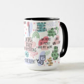Mug Infirmière inspirante Affirmations quotidiennes (Devant droit)