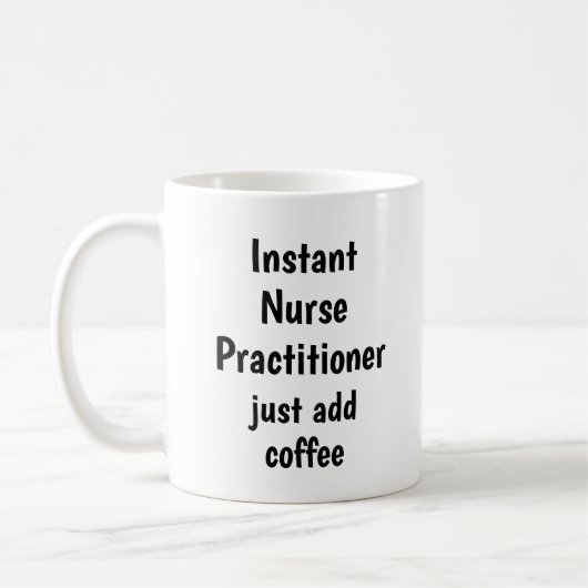Mug Infirmière instantanée Praticien Ajouter un devis (Gauche)