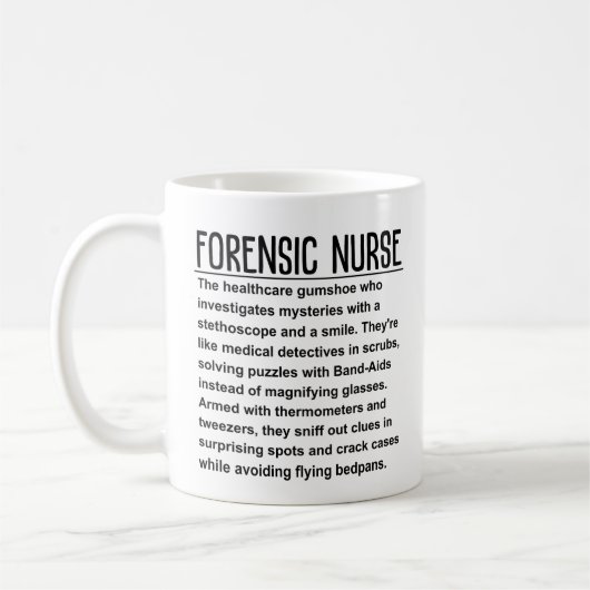 Mug infirmière judiciaire (Gauche)