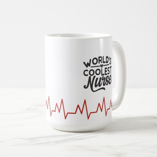 Mug Infirmière la plus froide du monde (Devant droit)