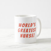 Mug Infirmière la plus géniale du monde (Devant droit)