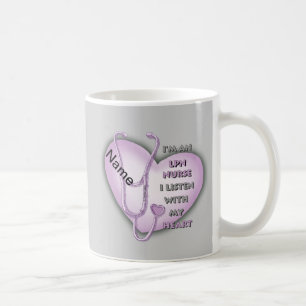 Mug Infirmière LPN du coeur pourpre