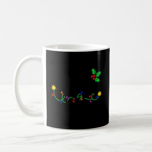 Mug Infirmière Masquée Et Joyeuse Vie Infirmière Noël (Gauche)