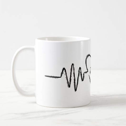 Mug Infirmière Médicale Docteur sur mesure Coeur-batte (Gauche)