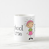 Mug Infirmière mignonne d'école (Centre)