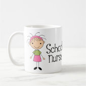 Mug Infirmière mignonne d'école (Gauche)