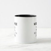 Mug Infirmière MSN drôle (Centre)