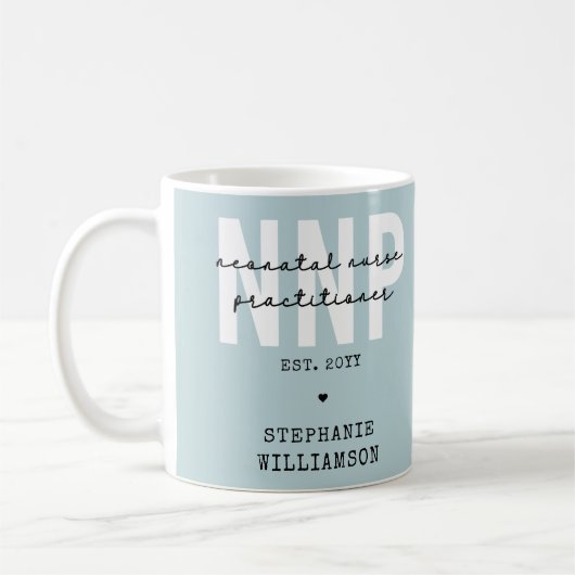 Mug Infirmière néonatale NNP personnalisée (Gauche)