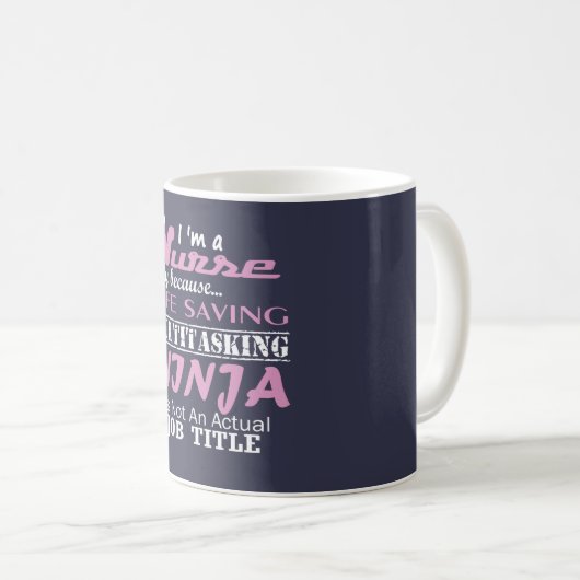 Mug Infirmière Ninja (Devant droit)