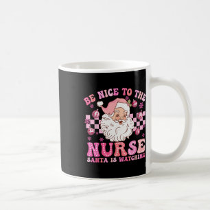 Mug Infirmière Noël Soyez Gentil À L'Infirmière Père N