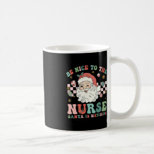 Mug Infirmière Noël Soyez Gentil À L'Infirmière Père N