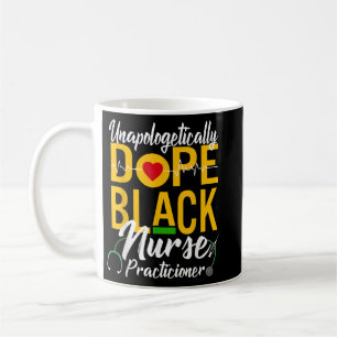 Mug Infirmière Noire Dope sans excuses RN