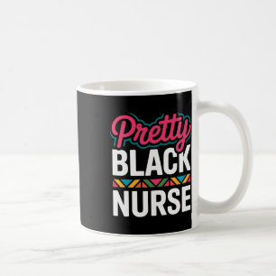 Mug Infirmière noire Mélanine Femme Mois de l'histoire