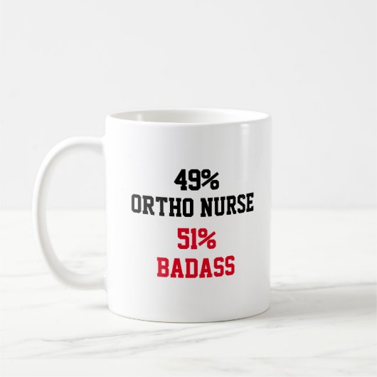 Mug Infirmière Ortho Badass (Gauche)