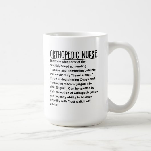 Mug Infirmière orthopédique (Droite)
