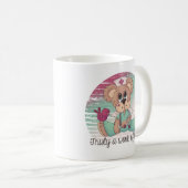 Mug Infirmière Ours Mignonne Travail Moderne Du Coeur (Devant droit)