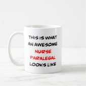 Mug infirmière paralegal, génial (Gauche)