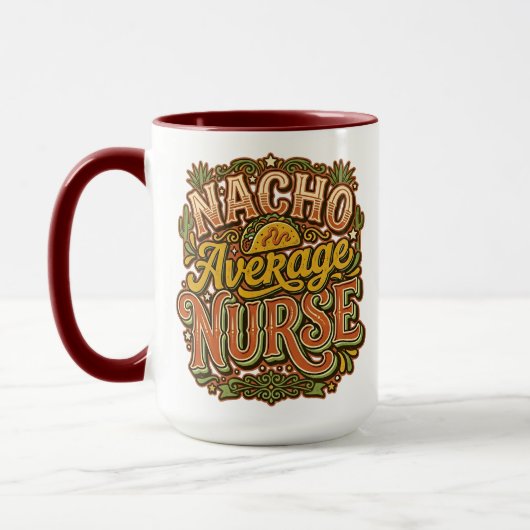 Mug Infirmière pas moyenne Nacho Drôle Cinco De Mayo R (Gauche)