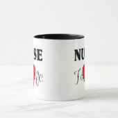 Mug Infirmière pendant la vie (Centre)