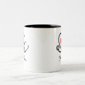 Mug infirmière personnalisé Cadeau monogrammé Infi (Centre)