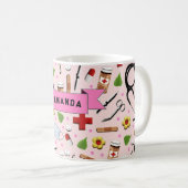 Mug Infirmière personnalisée (Devant droit)