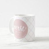 Mug Infirmière personnalisée diplômé de la RN Élégant (Devant gauche)