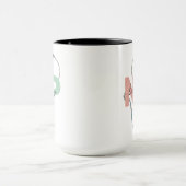 Mug Infirmière personnalisée Praticien Rétro NP Nom Ca (Centre)