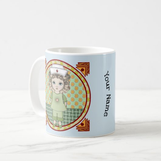 Mug infirmière petite fille (Devant gauche)
