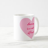 Mug Infirmière Pink Coeur Design (Devant droit)