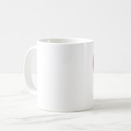 Mug Infirmière Pink Coeur Design (Devant gauche)