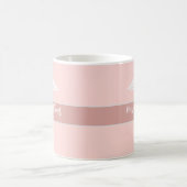 Mug Infirmière Praticien Blush Pink Blanc Personnalisé (Centre)