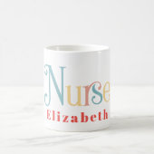 Mug Infirmière Praticien Médicale Monogramme professio (Centre)