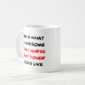 Mug infirmière praticienne familiale, génial (Devant gauche)