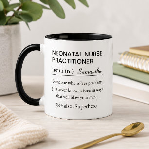 Mug Infirmière praticienne néonatale personnalisée