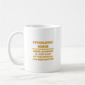 Mug Infirmière psychiatrique géniale .. Description du (Gauche)