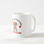 Mug Infirmière qualifiée Pawsitively (Devant droit)