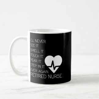 Mug Infirmière retraitée drôle