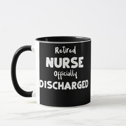 Mug Infirmière retraitée officiellement déchargée (Gauche)