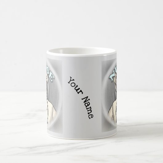 Mug infirmière rétro (Centre)