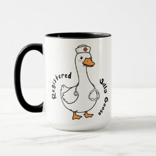 Mug Infirmière Rigolote Canard Inscrit Soins de Santé