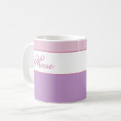Mug Infirmière rose et violette (Devant gauche)