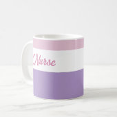Mug Infirmière rose et violette (Devant gauche)