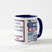 Mug Infirmière RSE toujours droite Humour de la salle (Devant droit)
