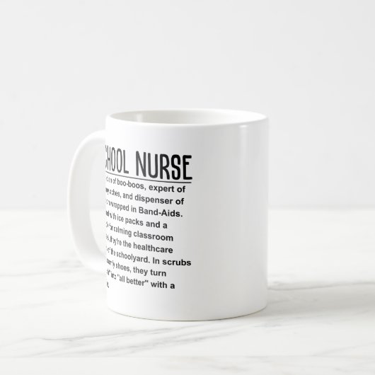 Mug infirmière scolaire (Devant gauche)