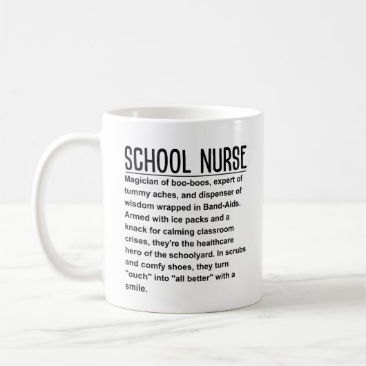 Mug infirmière scolaire (Gauche)